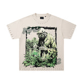 Supply Midnight Code Rhinestone Graphic Oversized Tee
