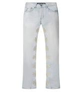 Lost Shdws Studded Denim Pants Blue/Bone
