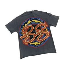 DUAA FLAMING RED BULL VINTAGE WASH GRAPHIC T‑SHIRT
